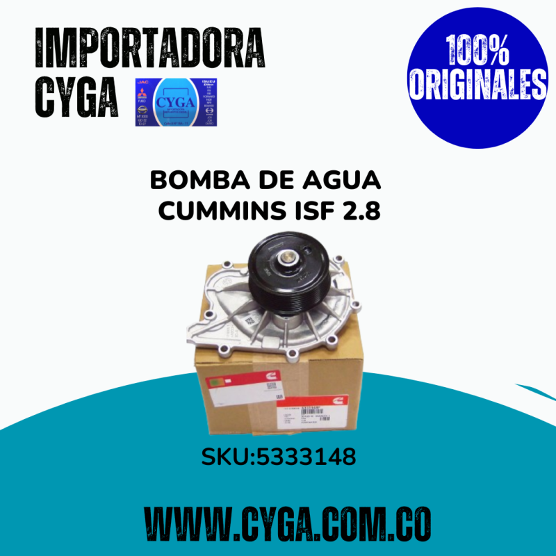 BOMBA AGUA CUMMINS ISF 2.8