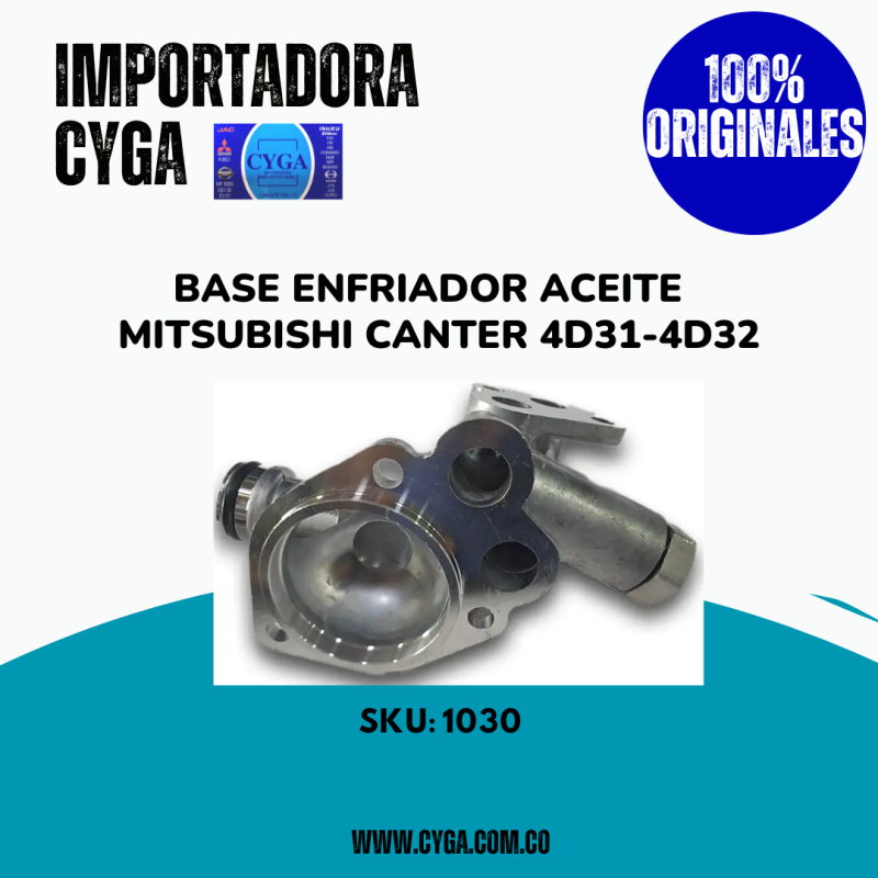 Base Enfriador de Aceite para Mitsubishi Canter 4D31/4D32
