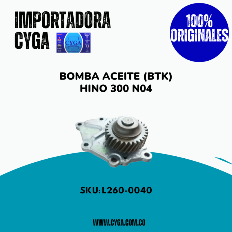 BOMBA ACEITE HINO 300 N04