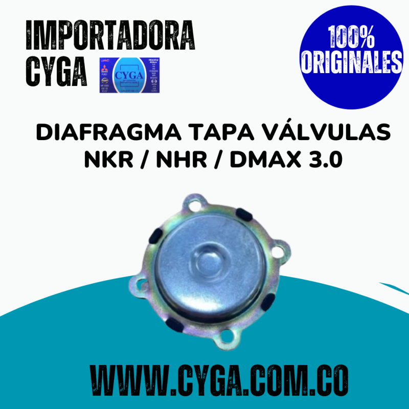DIAFRAGMA TAPA VÁLVULA