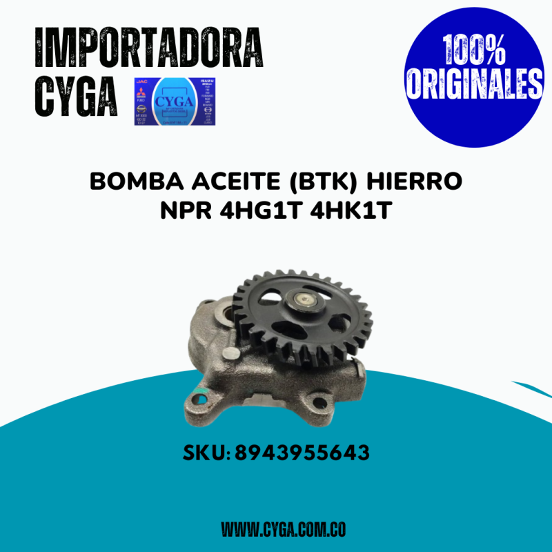 BOMBA ACEITE HIERRO NPR 4HG1T 4HK1T