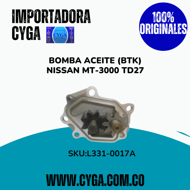 BOMBA ACEITE NISSAN MT-3000 TD27