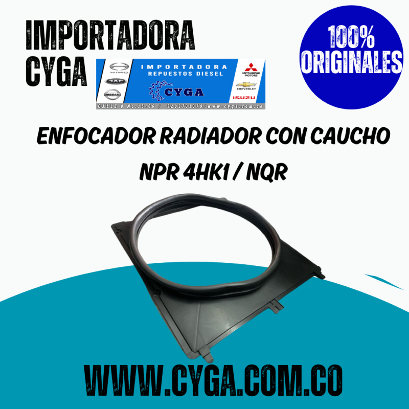Enfocador de Radiador con Caucho NPR NQR / 4HK1T