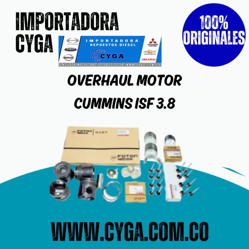 KIT OVERHAUL CUMMINS ISF 3.8