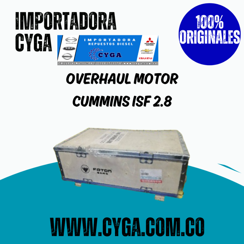 KIT OVERHAUL CUMMINS ISF 2.8