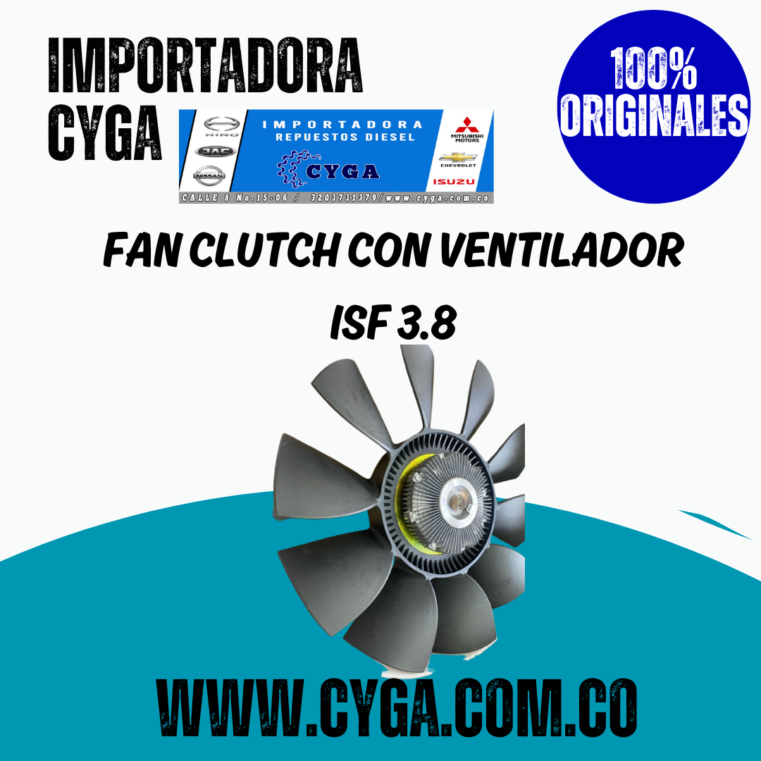 FAN CLUTCH CON VENTILADOR ISF 3.8