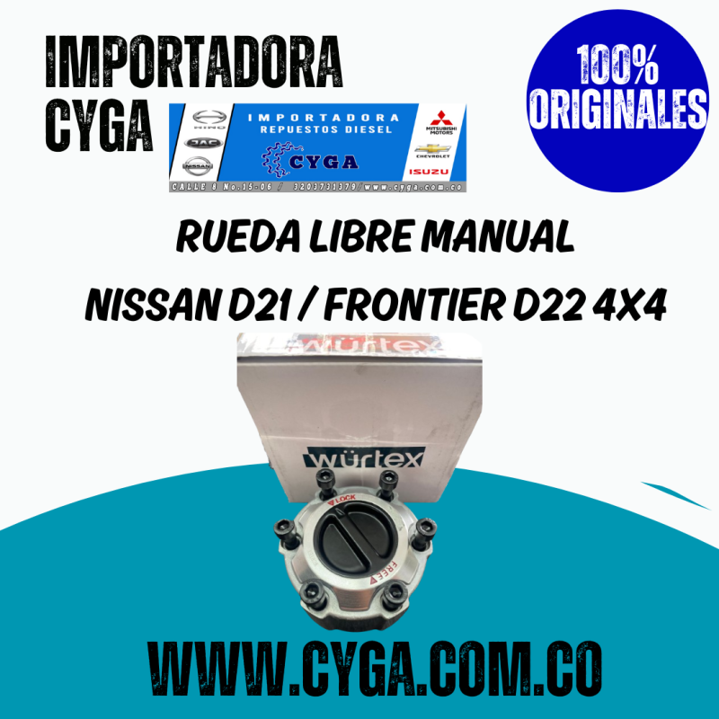 RUEDA LIBRE MANUAL NISSAN D21 / FRONTIER D22 4X4